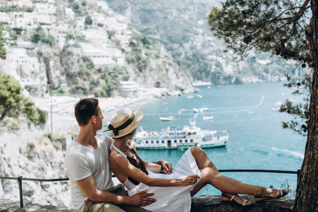 Couple by the sea