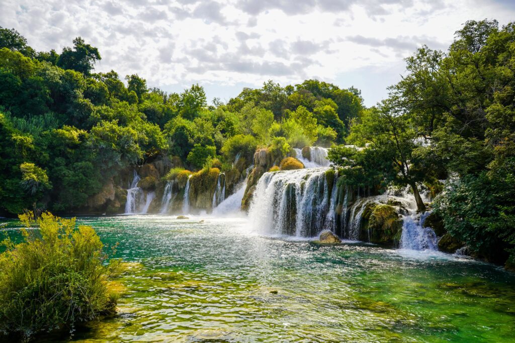 top 10 must places to visit in croatia and montenegro - Waterfalls at Krka National Park in Croatia